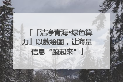 「洁净青海•绿色算力」以数绘图，让海量信息“跑起来”