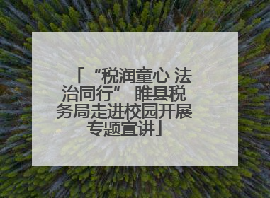 “税润童心 法治同行” 睢县税务局走进校园开展专题宣讲
