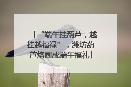 “端午挂葫芦，越挂越福禄”，潍坊葫芦烙画成端午福礼