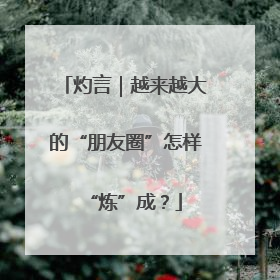 灼言｜越来越大的“朋友圈”怎样“炼”成？