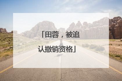 田蓉，被追认撤销资格