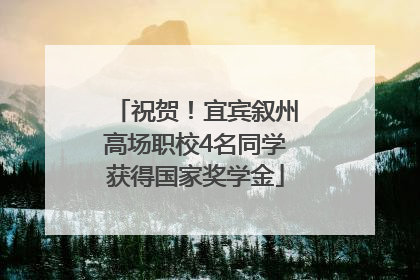 祝贺！宜宾叙州高场职校4名同学获得国家奖学金