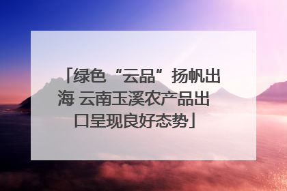 绿色“云品”扬帆出海 云南玉溪农产品出口呈现良好态势