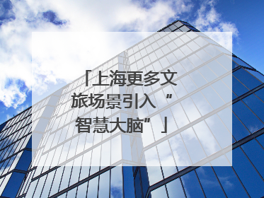 上海更多文旅场景引入“智慧大脑”