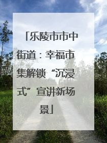 乐陵市市中街道：幸福市集解锁“沉浸式”宣讲新场景