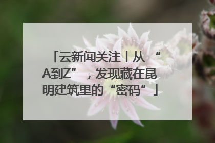 云新闻关注丨从 “A到Z”，发现藏在昆明建筑里的“密码”