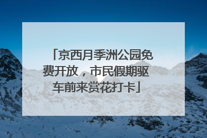 京西月季洲公园免费开放，市民假期驱车前来赏花打卡