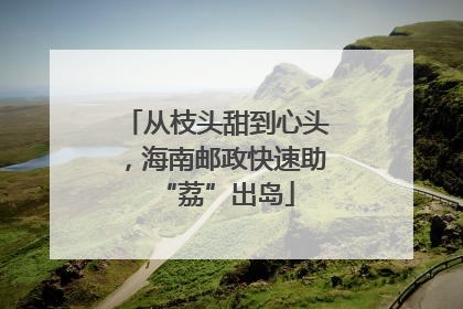从枝头甜到心头，海南邮政快速助“荔”出岛
