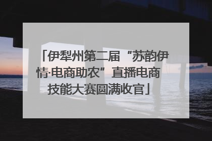 伊犁州第二届“苏韵伊情·电商助农”直播电商技能大赛圆满收官