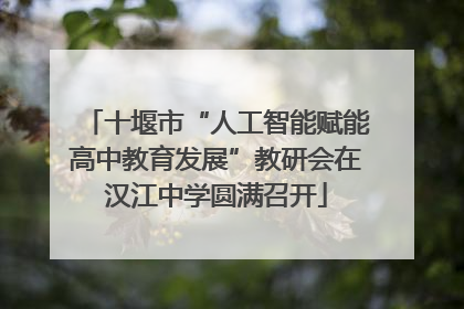 十堰市“人工智能赋能高中教育发展”教研会在汉江中学圆满召开