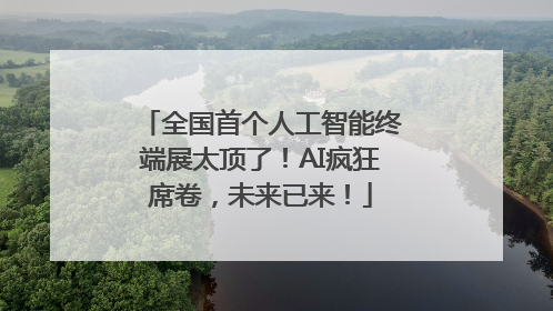 全国首个人工智能终端展太顶了！AI疯狂席卷，未来已来！
