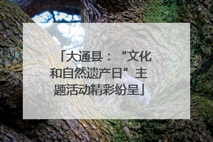 大通县：“文化和自然遗产日”主题活动精彩纷呈