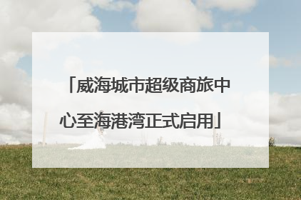 威海城市超级商旅中心至海港湾正式启用
