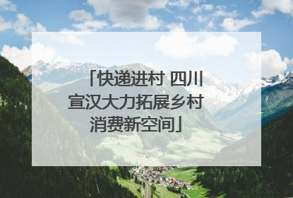 快递进村 四川宣汉大力拓展乡村消费新空间