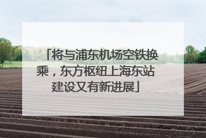 将与浦东机场空铁换乘，东方枢纽上海东站建设又有新进展