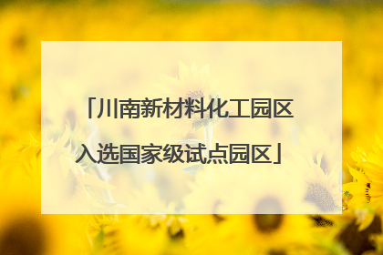 川南新材料化工园区入选国家级试点园区