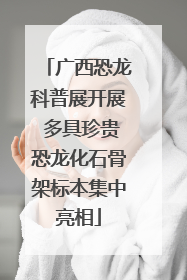 广西恐龙科普展开展 多具珍贵恐龙化石骨架标本集中亮相