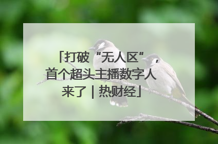 打破“无人区”，首个超头主播数字人来了｜热财经