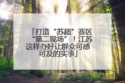 打造“苏超”赛区“第二现场”！江苏这样办好让群众可感可及的实事