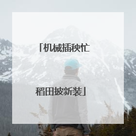 机械插秧忙 稻田披新装