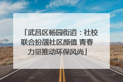 武昌区杨园街道：社校联合扮靓社区颜值 青春力量推动环保风尚