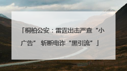 桐柏公安：雷霆出击严查“小广告” 斩断电诈“黑引流”