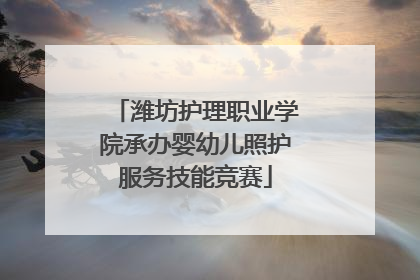 潍坊护理职业学院承办婴幼儿照护服务技能竞赛