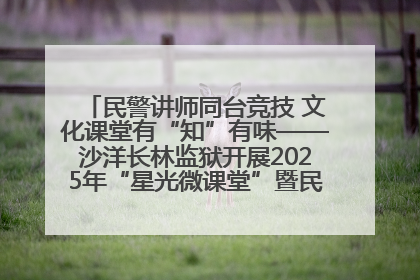 民警讲师同台竞技 文化课堂有“知”有味——沙洋长林监狱开展2025年“星光微课堂”暨民警优质课竞赛