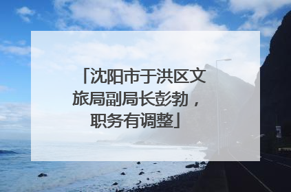 沈阳市于洪区文旅局副局长彭勃，职务有调整