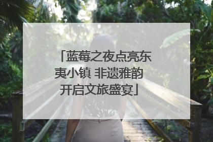 蓝莓之夜点亮东夷小镇 非遗雅韵开启文旅盛宴