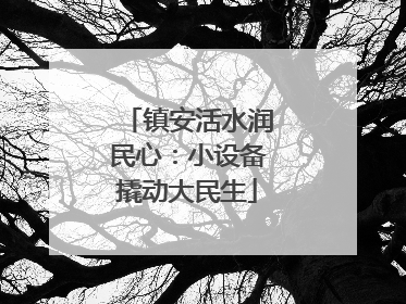 镇安活水润民心：小设备撬动大民生