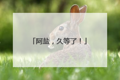 阿盐，久等了！