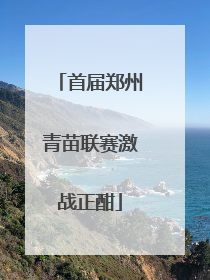 首届郑州青苗联赛激战正酣