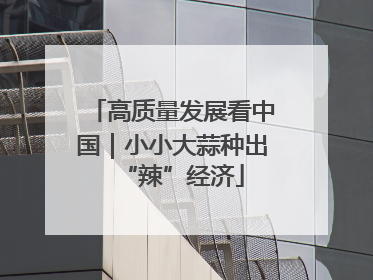 高质量发展看中国｜小小大蒜种出“辣”经济