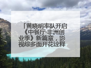 黄晓明率队开启《中餐厅·非洲创业季》新篇章，影视综多面开花诠释全能担当