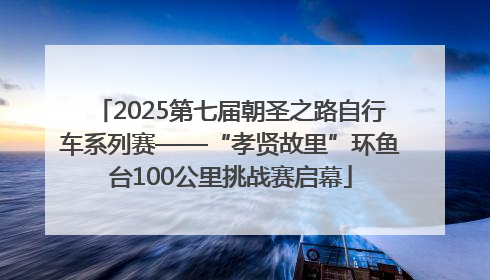 2025第七届朝圣之路自行车系列赛——“孝贤故里”环鱼台100公里挑战赛启幕