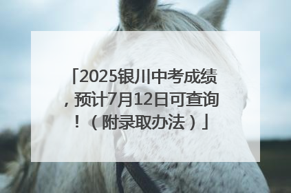 2025银川中考成绩，预计7月12日可查询！（附录取办法）