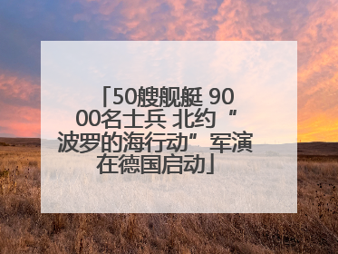 50艘舰艇 9000名士兵 北约“波罗的海行动”军演在德国启动